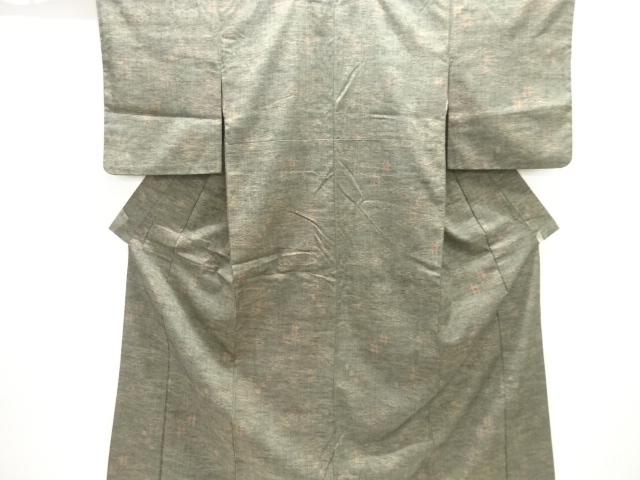 JAPANESE KIMONO / TSUMUGI / WOVEN KASURI PATTERN
